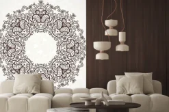 Naklejka: Filigranowe ramki wektora w stylu wschodnim.