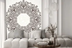 Naklejka: Filigranowe ramki wektora w stylu wschodnim.