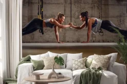 Naklejka: Fit and strong