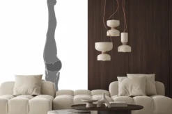 Naklejka: Fitness i rozciąganie na białym pojedyncze - rozgrzania koncepcji