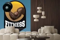 Naklejka: Fitness symbolem ilustracji