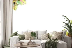 Naklejka: Flowers of dark roses, green leaves, composition. horizontal