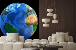 Naklejka: Formy rzeźby planet earth