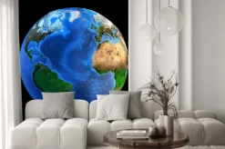 Naklejka: Formy rzeźby planet earth