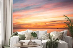 Naklejka: Fototapeta: sunrise over a beach in cornwall uk