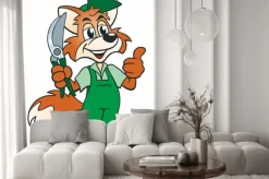 Naklejka: Fox ogrodnik