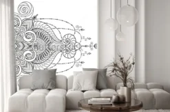 Naklejka: Fragment mandali w stylu orientalnym