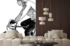 Naklejka: Fragment rowerzysty