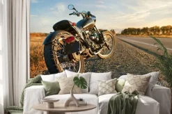 Naklejka: Freedom.motorbike under sky