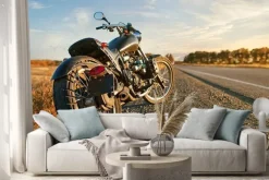 Naklejka: Freedom.motorbike under sky