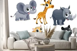 Naklejka: Funny african animals