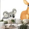 Naklejka: Funny marsupials, koala and kangaroo
