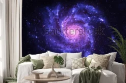 Naklejka: Galaktyka spiralna - elementy tego obrazu dostarczone przez nasa