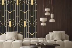 Naklejka: Geometryczne połączenie w stylu art deco