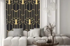 Naklejka: Geometryczne połączenie w stylu art deco