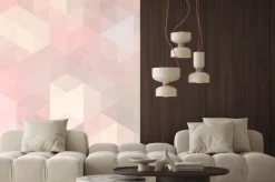 Naklejka: Geometryczne tle retro z grunge tekstury