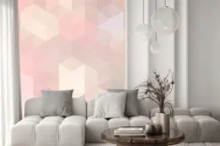 Naklejka: Geometryczne tle retro z grunge tekstury