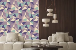 Naklejka: Geometryczne trójkąty tła. mozaika.