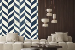 Naklejka: Geometryczny wektor wzór w stylu retro