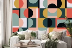 Naklejka: Geometryczny wzór bauhaus