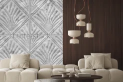 Naklejka: Geometryczny wzór na ceramicznej i marmurowej dachówkowej bezszwowej