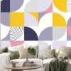Naklejka: Geometryczny wzór w pastelach