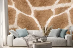 Naklejka: Giraffe skin texture - image 1