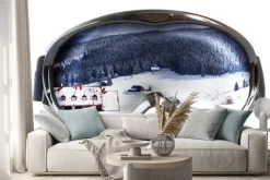 Naklejka: Gogle narciarskie