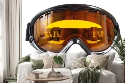 Naklejka: Gogle narciarskie