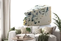 Naklejka: Gorgonzolą samodzielnie na białym tle