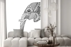 Naklejka: Głowa słonia