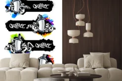 Naklejka: Graffiti banners set