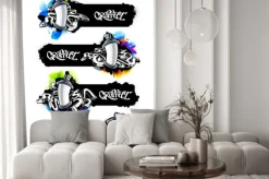 Naklejka: Graffiti banners set