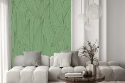 Naklejka: Green grass vector seamless repeat pattern