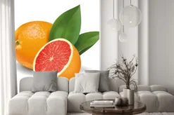 Naklejka: Grejpfrut ilustracja