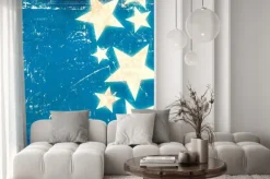 Naklejka: Grunge tle gwiazd