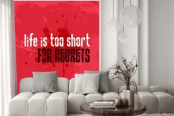 Naklejka: Grunge tle inspirującym cytatem