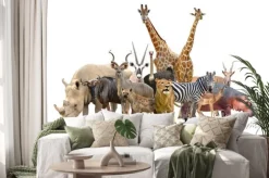 Naklejka: Grupa afryki zwierząt