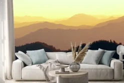 Naklejka: Grzbiet górski abstrakcyjny