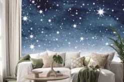 Naklejka: Gwiaździste niebo na akwareli