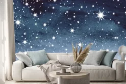 Naklejka: Gwiaździste niebo na akwareli