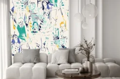 Naklejka: Happy młodych ludzi streszczenie szwu.