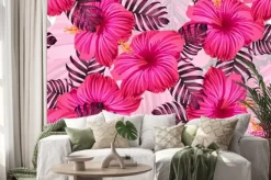 Naklejka: Hawajska tropikalna dżungla w nieskończoność.