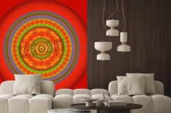 Naklejka: Henna mandala projektowanie