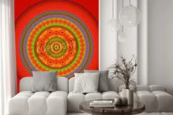 Naklejka: Henna mandala projektowanie