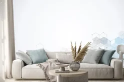 Naklejka: Hexagons pattern. geometric abstract background with simple hexagonal