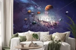 Naklejka: High resolution images presents creating planets of the solar