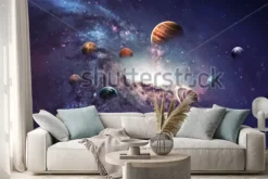 Naklejka: High resolution images presents creating planets of the solar