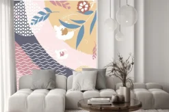 Naklejka: Hijab creative scarf fashion for printing