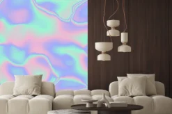 Naklejka: Hologram fale tekstury bez szwu